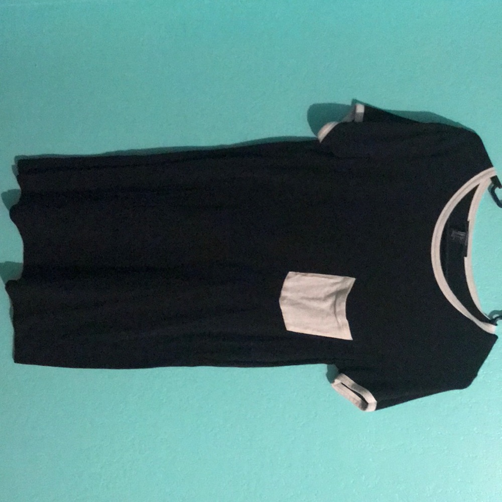 Black and white t-shirt dress